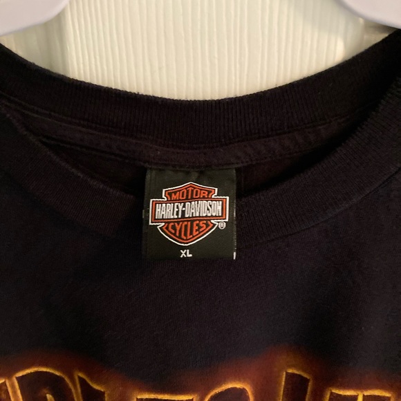 Harley-Davidson Ring of Fire American Eagle Denton County Texas T-Shirt - Picture 9 of 11